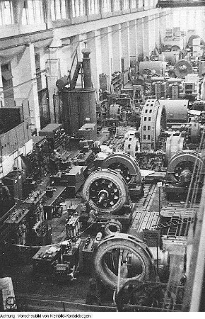 Dresden, Niedersedlitz. VEB Sachsenwerk Niedersedlitz, November 1953