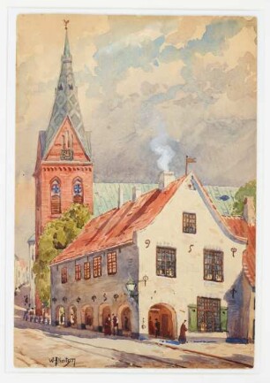 Flensburger St. Marien Kirche und Schrangen