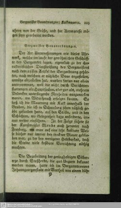 Bergmeister Bauanordnungen