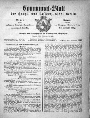 1863,46: No. 46, 8. November 1863