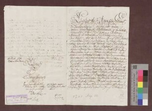 Die badische Landesadministration kauft von Johannes Weber zu Kandern 1 Jauchert 2 Viertel Wald in Kanderer Bann um 16 Gulden.