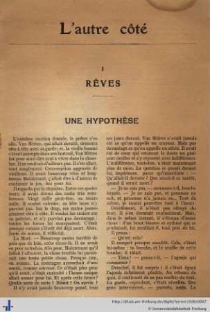 I. Rêves.