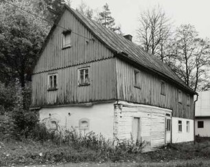 Bad Brambach Raun, Wohnhaus : Bad Brambach Raun. Wohnstallhaus. Hauptstraße 8. Um 1800. Straßenansicht
