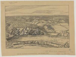 Teutoburger Wald (Kreis Tecklenburg): Teutoburger Wald. Blick zum Münsterland vom Teutoburger Wald