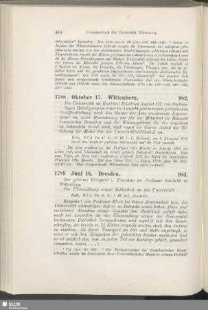 982. 1788, Oktober 17. Wittenberg