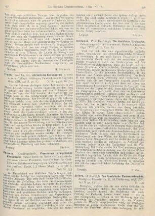 498-501 [Rezension] Ehlers, Rudolph, Das Apostolische Glaubenbekenntnis. Predigten