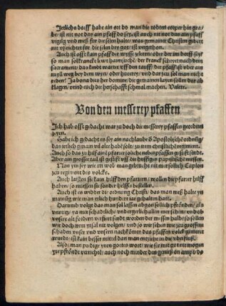 Von den messerey pfaffen