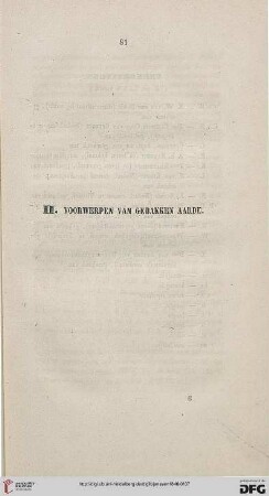 II: Voorwerpen van gebakken aarde