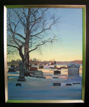 Gemälde 'Friedhof in Cedarburg' (H. D. Tylle)