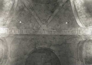 Dresden-Altstadt. Kreuzkirche (1897-1900; R. Schilling, J. Gräbner und 1946/1955; F. Steudtner). Triumphbogen. Untersicht