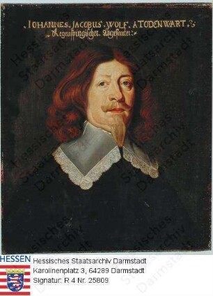 Wolff von und zur Todenwarth, Johann Jakob (1585-1657) / Porträt, linksvorblickendes Brustbild