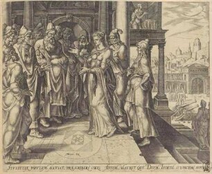 Judith spricht zu den Ältesten von Betulia, Blatt 3 aus der Folge "Die Geschichte von Judith und Holofernes"