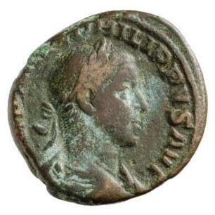 Münze, Sesterz, 248 n. Chr.