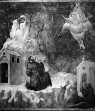 Stigmatisation : Stigmatisation. Fresko (1296/1304; Giotto di Bondone). Assisi, San Francesco