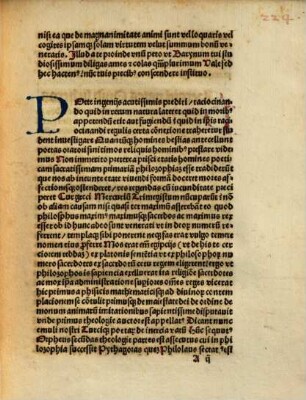 Recognitio in genera vatum et carmina eorundem : mit Widmungsbriefen des Autors an Andreas Hirschhorn, ohne Dat. und 8.7.1494
