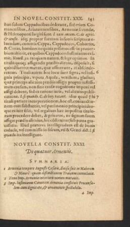 Novella Constit. XXXI. - Novel. Constit. XL.