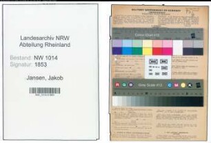 Entnazifizierung Jakob Jansen , geb. 18.04.1884 (Landwirt)