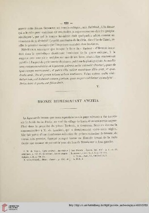 Bronze représentant Angitia
