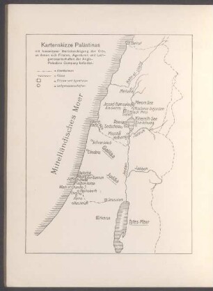 Kartenskizze Palästinas