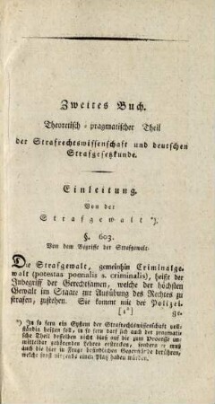 Einleitung. Von der Strafgewalt