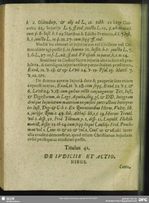 Titulus 42. De Iudiciis Et Actionibus
