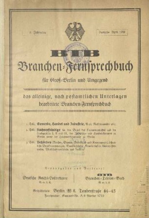 1928: Amtliches Fernsprechbuch für Berlin