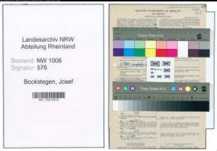 Entnazifizierung Josef Bockstegen , geb. 07.07.1889 (Landwirt)