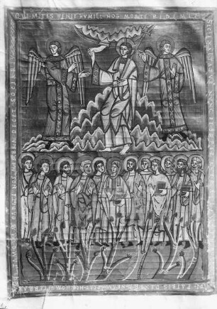 Codex Vyssegradensis / Kodex vyšehradský — Christi Himmelfahrt, Folio 54v