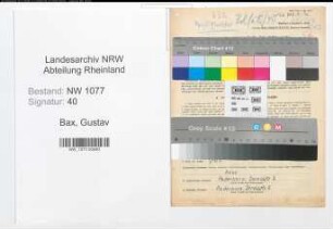 Entnazifizierung Gustav Bax , geb. 25.10.1914 (Polizist)