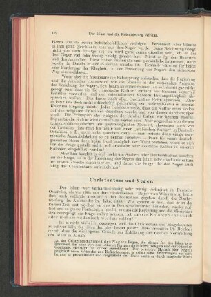 Christentum und Neger.