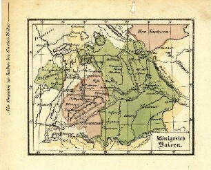 Landkarte - Königreich Bayern