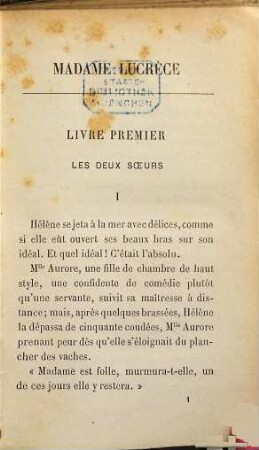 Madame Lucrèce