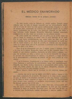 El médico enamorado : (Décimo cuento de la primera jornada)