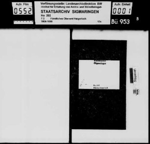 Dienstinstruktion für die Förster des Fürstentumes Hohenzollern-Sigmaringen (Druck mit 23 verschiedenen Formularentwürfen gebunden)