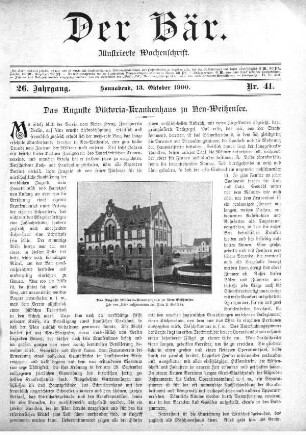 Sonnabend, 13. Oktober 1900 Nr, 41