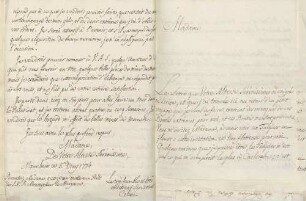 Cosimo Alessandro Collini an Karoline Luise von Baden (Mannheim)