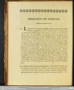 Explication Des Vignettes