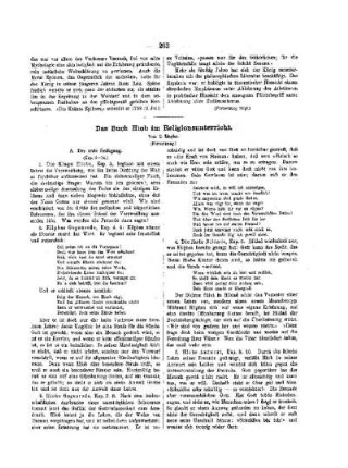 Das Buch Hiob im Religionsunterricht : (Fortsetzung)