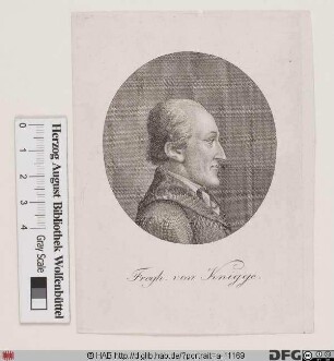 Bildnis Adolph (Franz Friedrich Ludwig) Frhr. Knigge