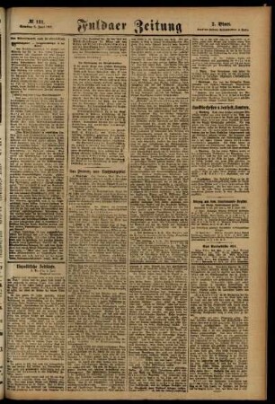 Zweite Ausgabe vom Samstag, den 09. Juni 1917.