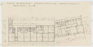 Wohnhaus Güntzelstraße 15/16, Berlin-Wilmersdorf: Grundriss Erdgeschoss 1:100