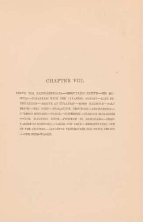 Chapter VIII. Leave for Bandjarnegara ...