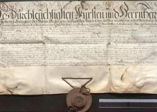 Johann Siegmund Leister, Amtmann zu Dresden, bescheinigt die eheliche Geburt des Christian Höhle.