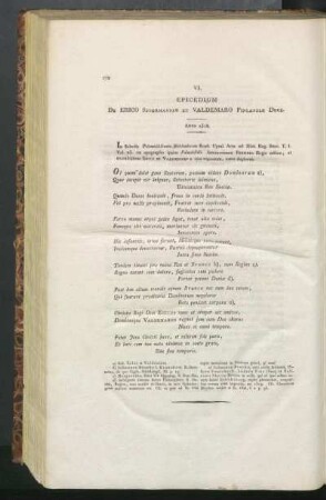 VI.Epicedium De Erico Sudermanniæ Et Valdemaro Finlandiæ Duce. Anno 1318