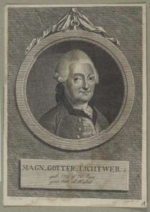 Bildnis des Magn. Gottfr. Lichtwer