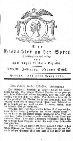 9. Stueck, 3. Maerz 1834