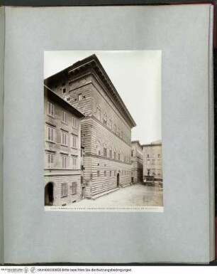 IV Florence ArchitectureFlorenz, Piazza und Palazzo Strozzi - Rotes Album IV (Florenz, Architektur)