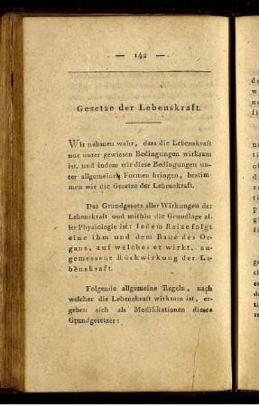 Gesetze der Lebenskraft.