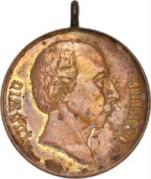 Medaille auf den 110. Geburtstag von Ludwig Uhland