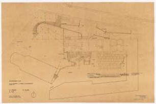 Garten Daniel-Henry Kahnweiler Le Prieuré, St. Hilaire: Technischer Plan (oberer Garten) 1:100